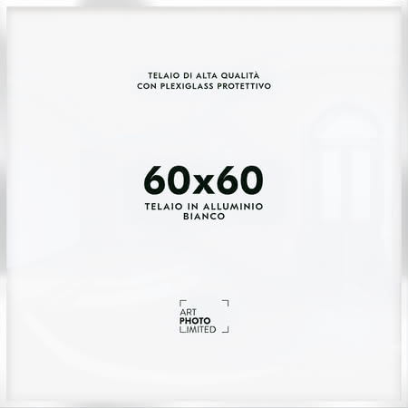 Bianco Cornice in alluminio 60x60cm Bianco Cornice in alluminio 60x60cm
