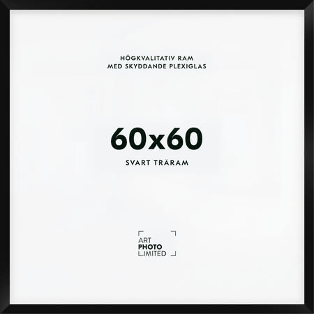 Svart Träram 60x60cm Svart Träram 60x60cm