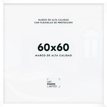 Blanco Marco de madera 60x60cm Blanco Marco de madera 60x60cm