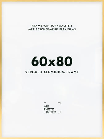 Aluminium lijst Goud 60x80cm Aluminium lijst Goud 60x80cm