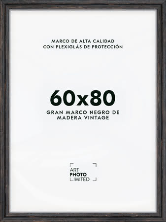 Rahmendesign24 Milano - Marco De Fotos (60 X 60 Cm), Color Negro