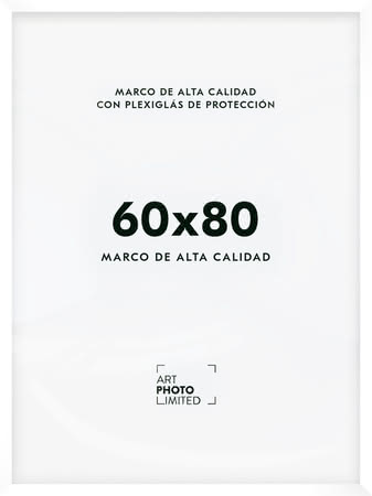 Blanco Marco de madera 60x80cm Blanco Marco de madera 60x80cm