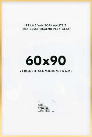 Aluminium lijst Goud 60x90cm