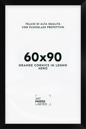 Larga Nero Cornice in legno 60x90cm Larga Nero Cornice in legno 60x90cm