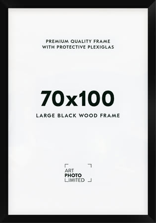 Wide Black Wooden frame 70x100cm Wide Black Wooden frame 70x100cm