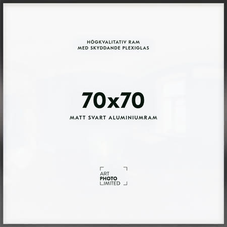 Svart Aluminiumram 70x70cm Svart Aluminiumram 70x70cm