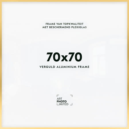Aluminium lijst Goud 70x70cm