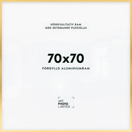 Förgylld Aluminiumram 70x70cm Förgylld Aluminiumram 70x70cm