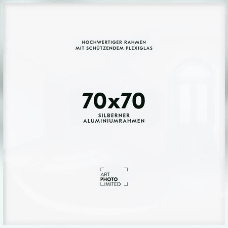 Alurahmen Silber Matt 70x70cm
