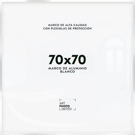 Blanco Marco de aluminio 70x70cm Blanco Marco de aluminio 70x70cm