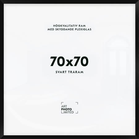 Svart Träram 70x70cm Svart Träram 70x70cm
