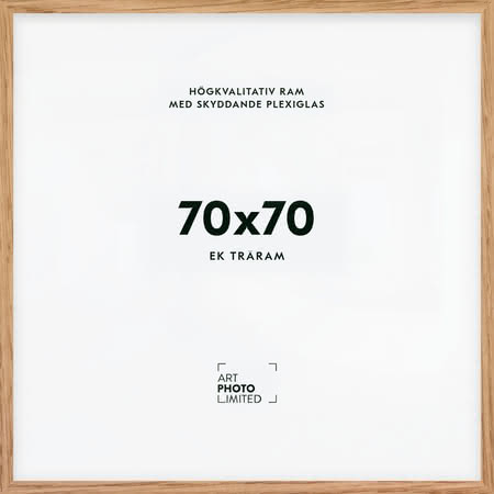 Naturlig ek Träram 70x70cm Naturlig ek Träram 70x70cm