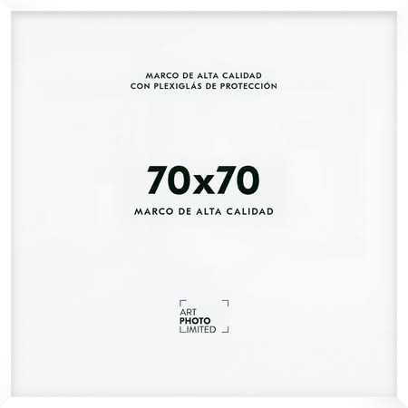 Blanco Marco de madera 70x70cm Blanco Marco de madera 70x70cm