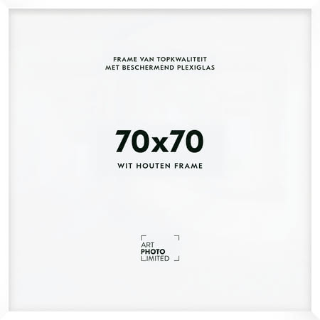 Houten lijst Witte 70x70cm Houten lijst Witte 70x70cm
