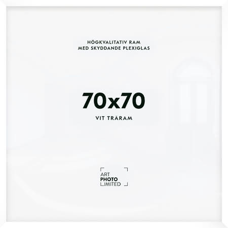 Vit Träram 70x70cm Vit Träram 70x70cm