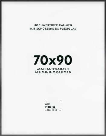 Alurahmen Schwarz 70x90cm Alurahmen Schwarz 70x90cm