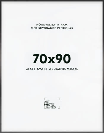 Svart Aluminiumram 70x90cm Svart Aluminiumram 70x90cm
