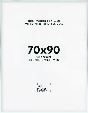 Alurahmen Silber Matt 70x90cm