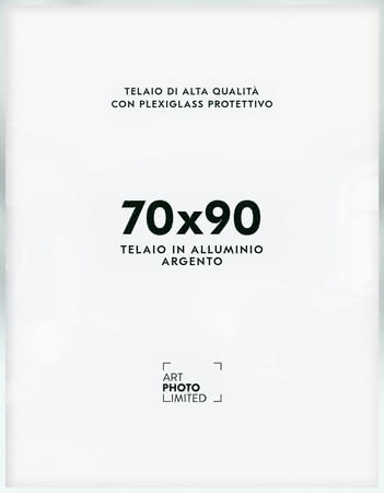 Argento opaco Cornice in alluminio 70x90cm Argento opaco Cornice in alluminio 70x90cm