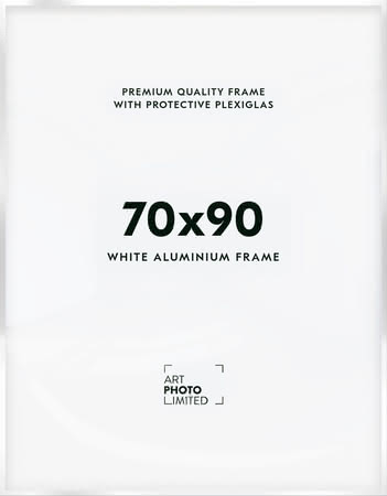 White Aluminum frame 70x90cm White Aluminum frame 70x90cm