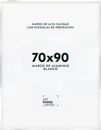 Blanco Marco de aluminio 70x90cm Blanco Marco de aluminio 70x90cm