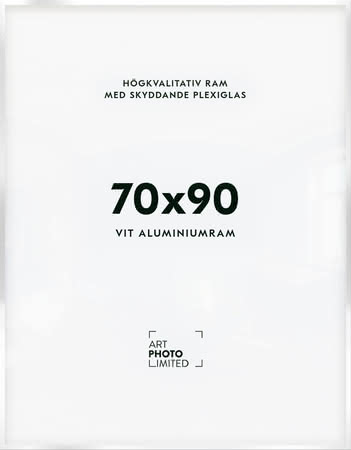 Vit Aluminiumram 70x90cm Vit Aluminiumram 70x90cm