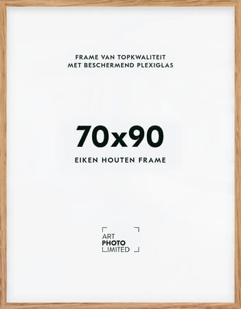 Houten lijst Natuur eiken 70x90cm