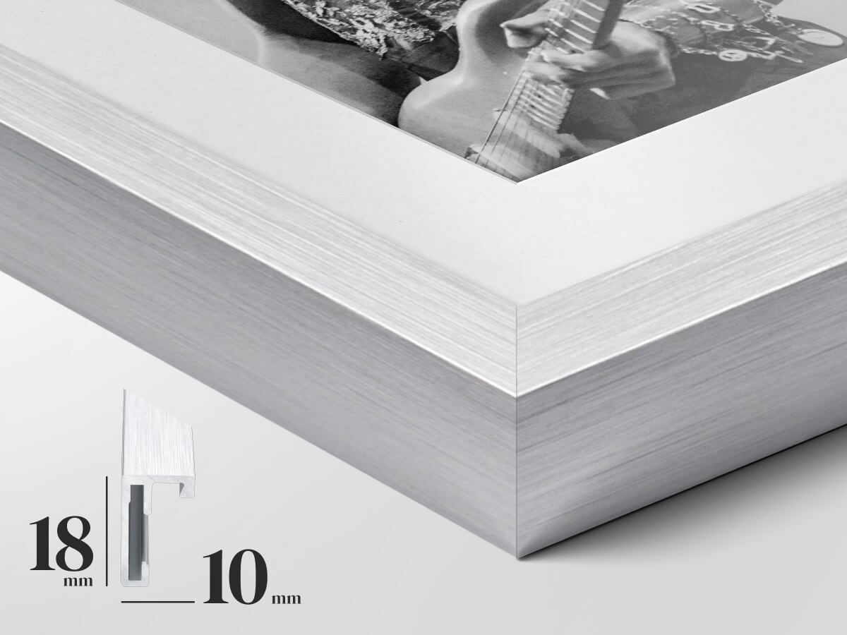 Aluminiumrahmen Silber matt - Subtilität und moderne Eleganz