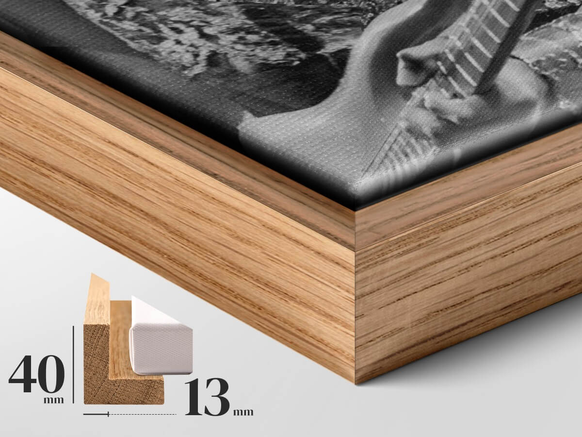 Gerahmte Leinwand - Authentizität und Struktur