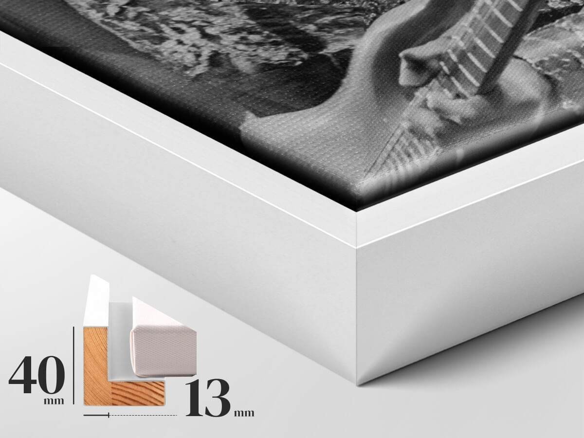 Gerahmte Leinwand - Authentizität und Struktur