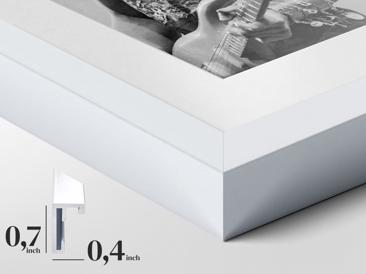 White Aluminium Frame - Modernity and Lightness