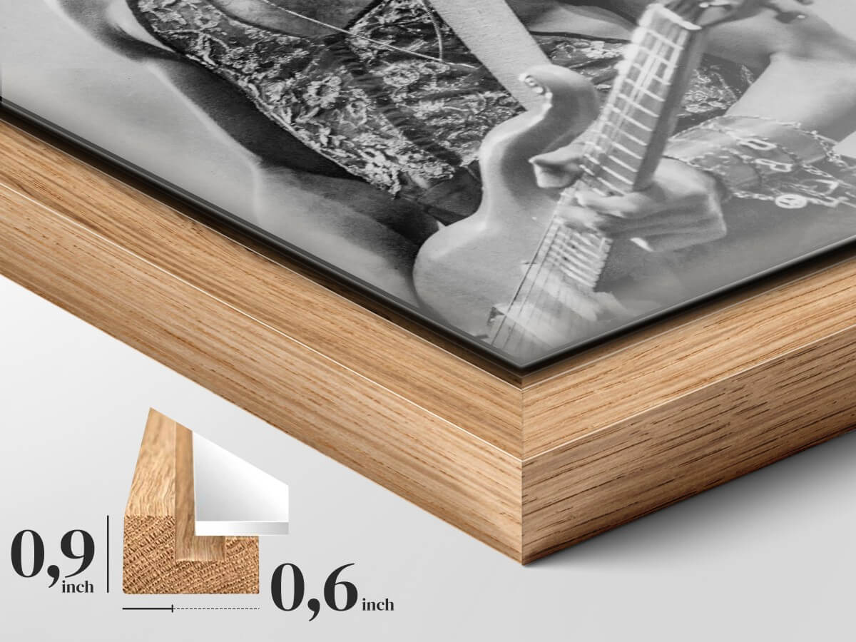 Framed Aluminium print - Depth and Elegance