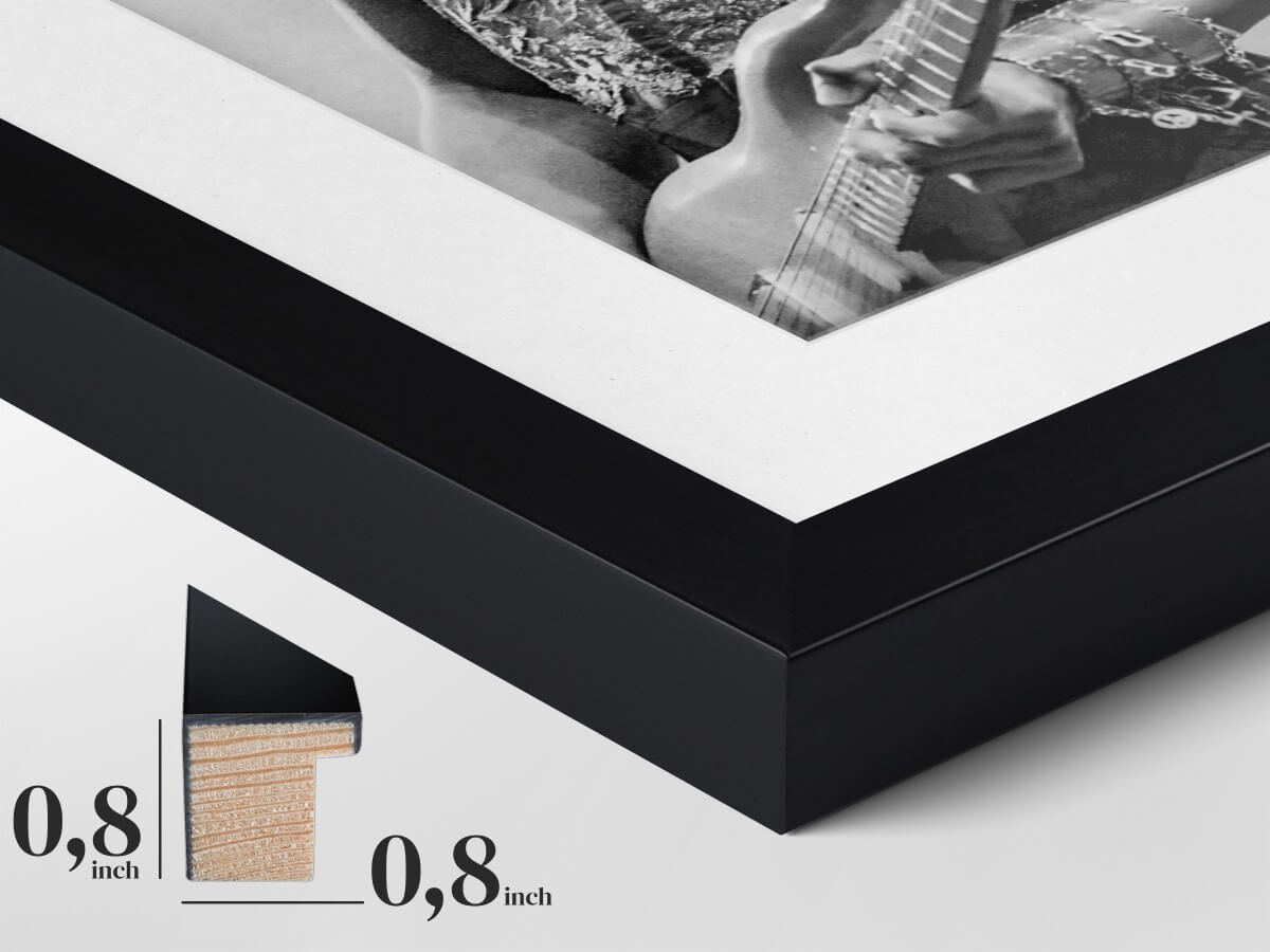 Black Wooden Frame - Timeless Elegance