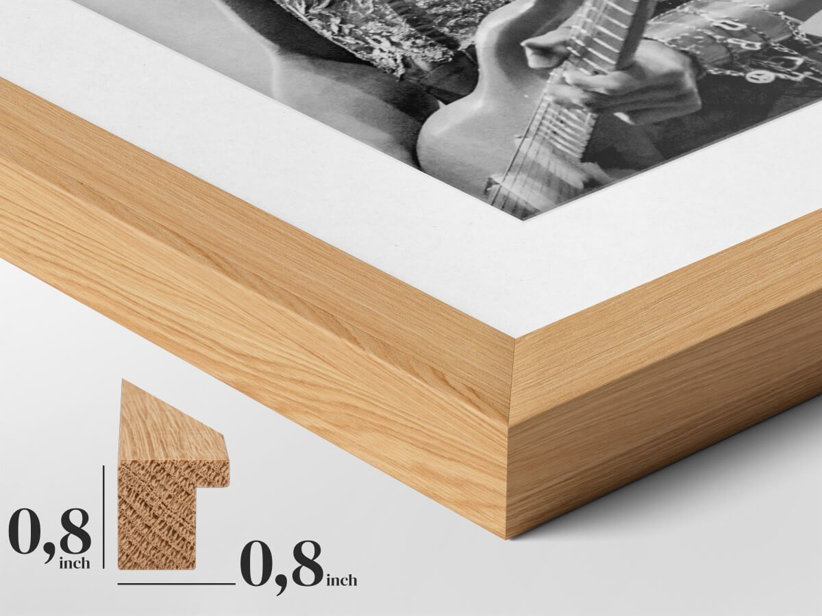 Natural Oak Wooden Frame - Authenticity and Elegance