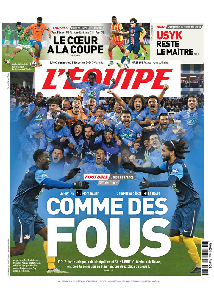 L'Equipe Du 25 Juin 1982 - France / Tchécoslovaquie - Coupe Du Monde - édition Originale