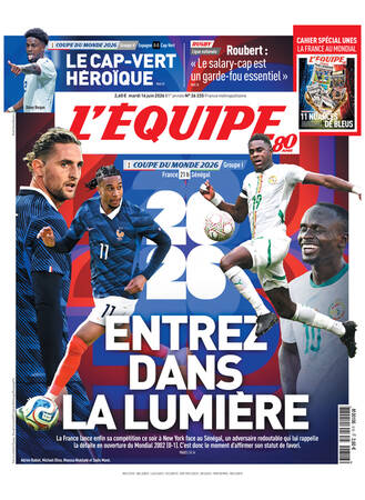 Une de L'Équipe datée du 16 juin 2026
